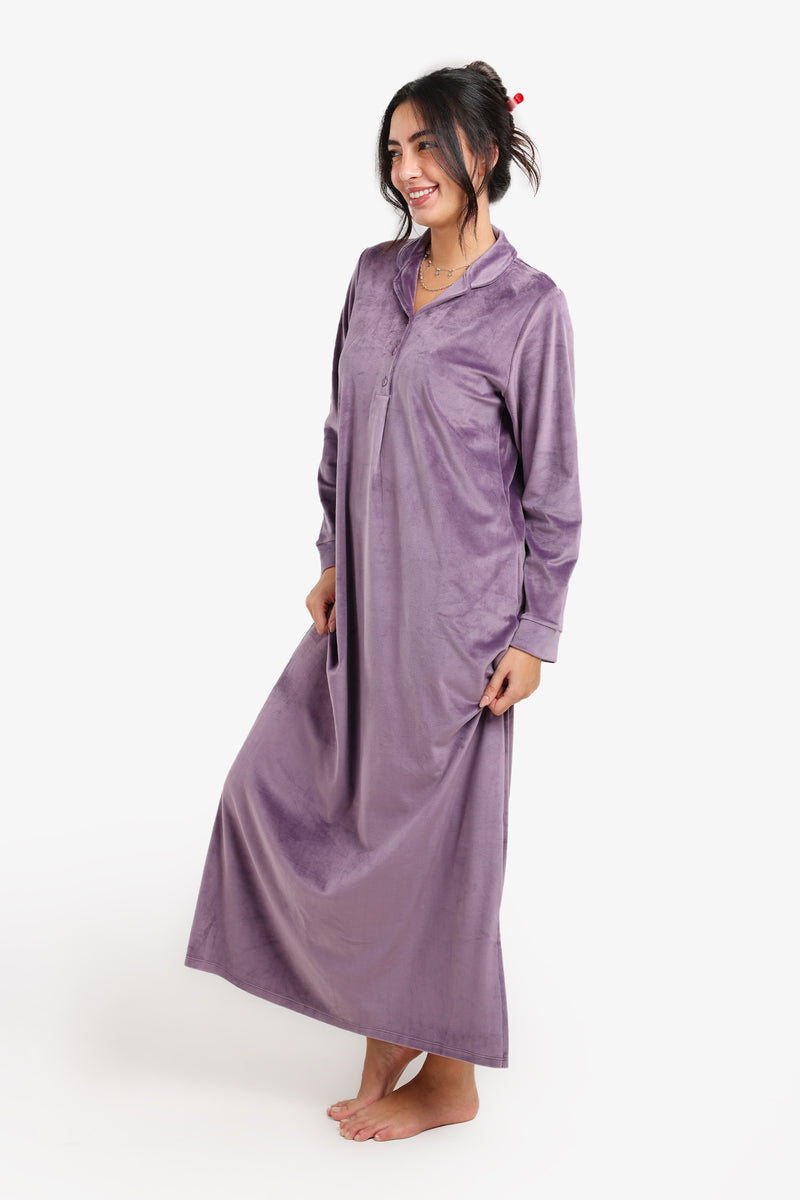 Carina - Velvet Relaxed Nightgown