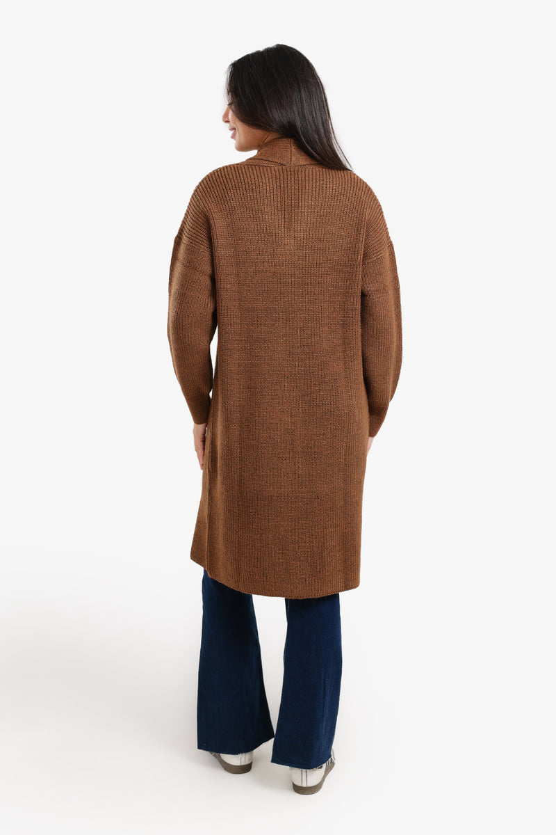 Carina - Relaxed Knee-Length Cardigan