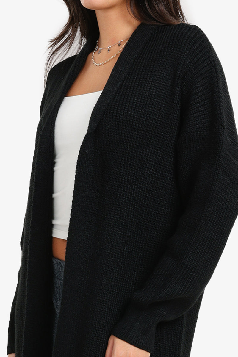 Carina - Relaxed Knee-Length Cardigan