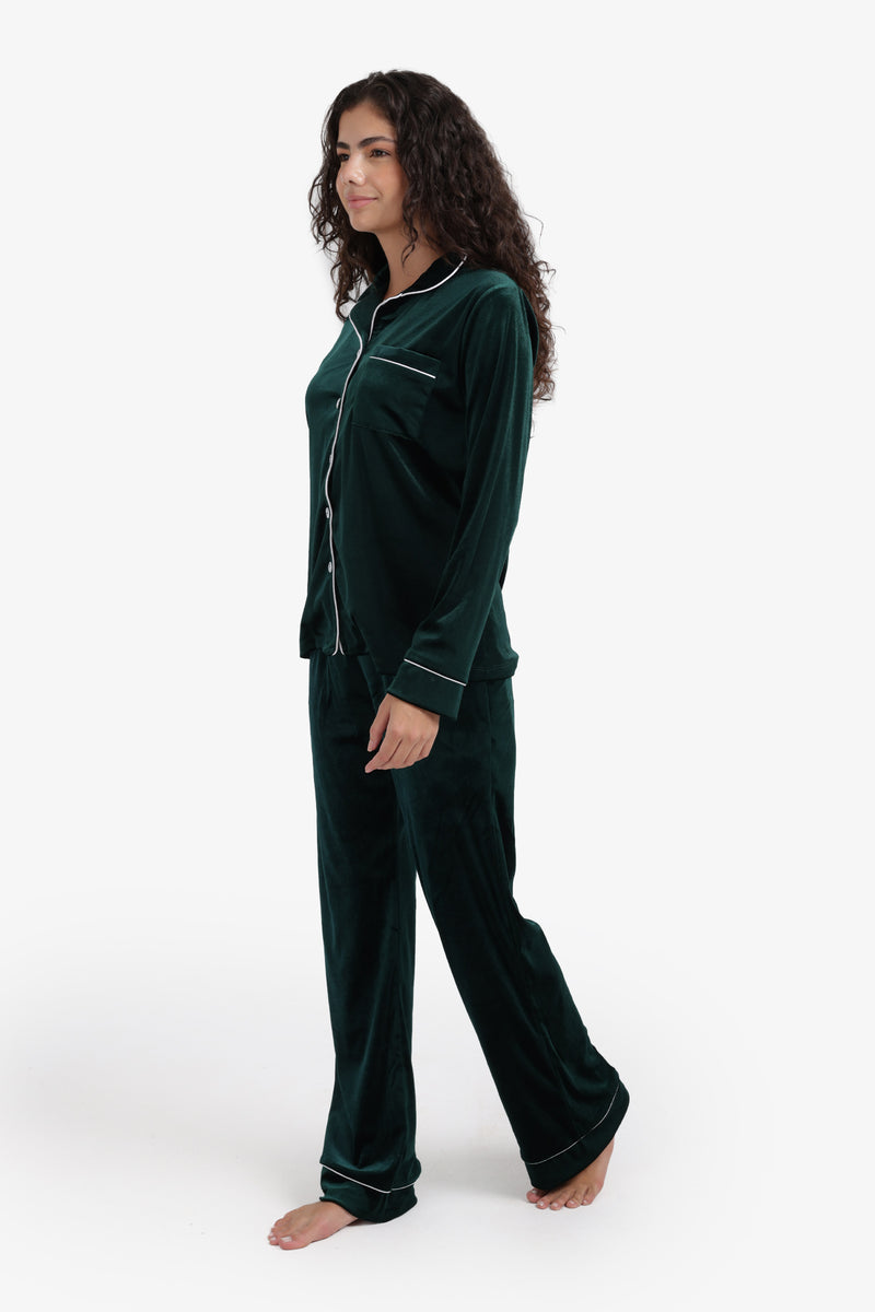 Carina - Classic Velvet Pyjama Set
