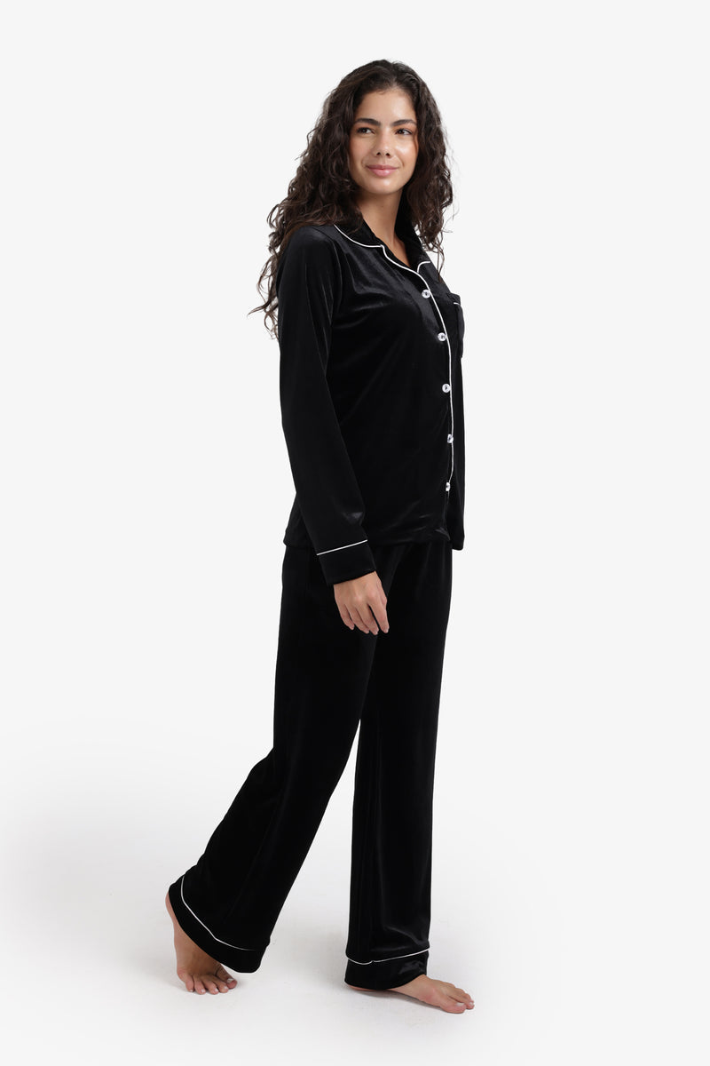 Carina - Classic Velvet Pyjama Set