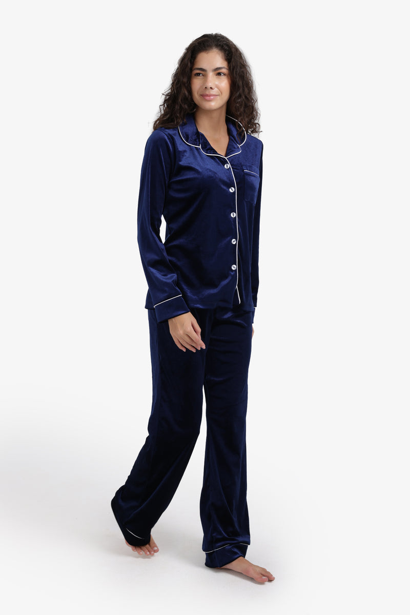 Carina - Classic Velvet Pyjama Set