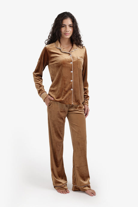 Carina - Classic Velvet Pyjama Set