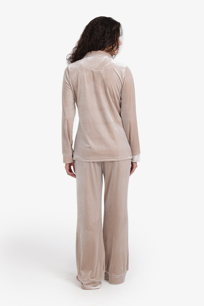 Carina - Classic Velvet Pyjama Set