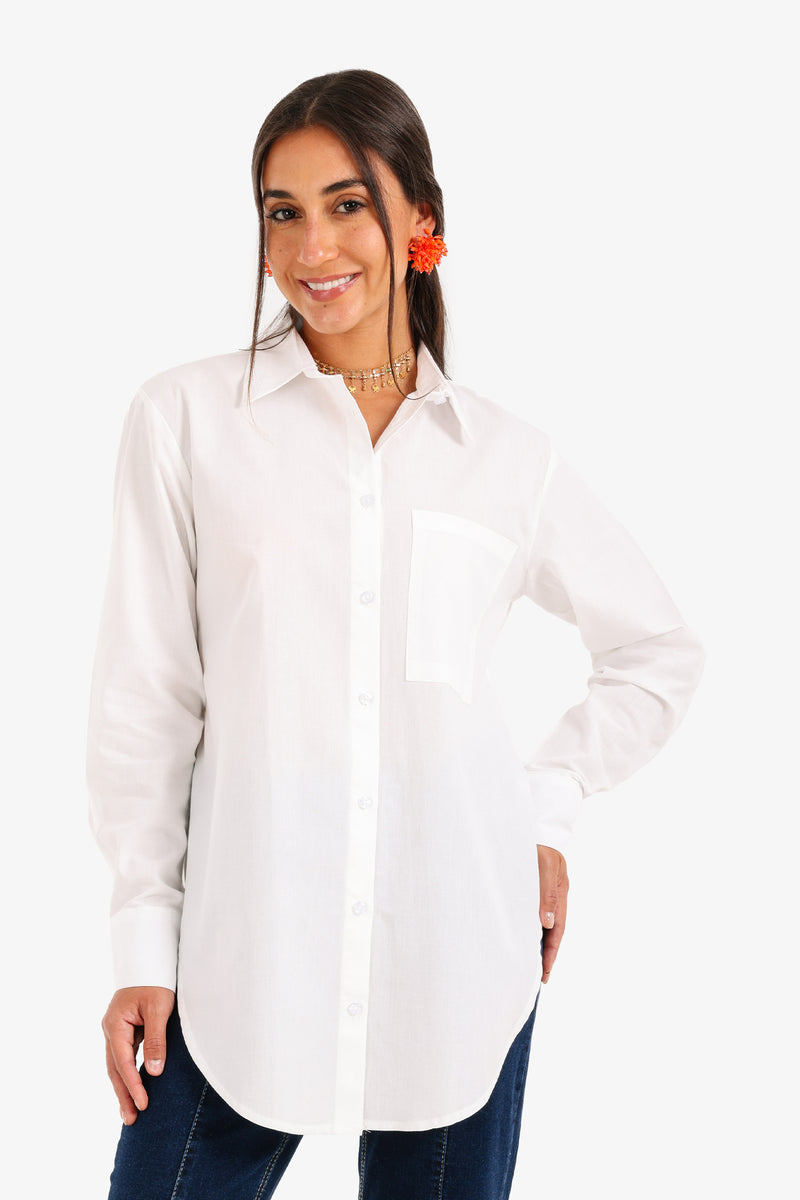 Carina - Asymetrical Hem Shirt
