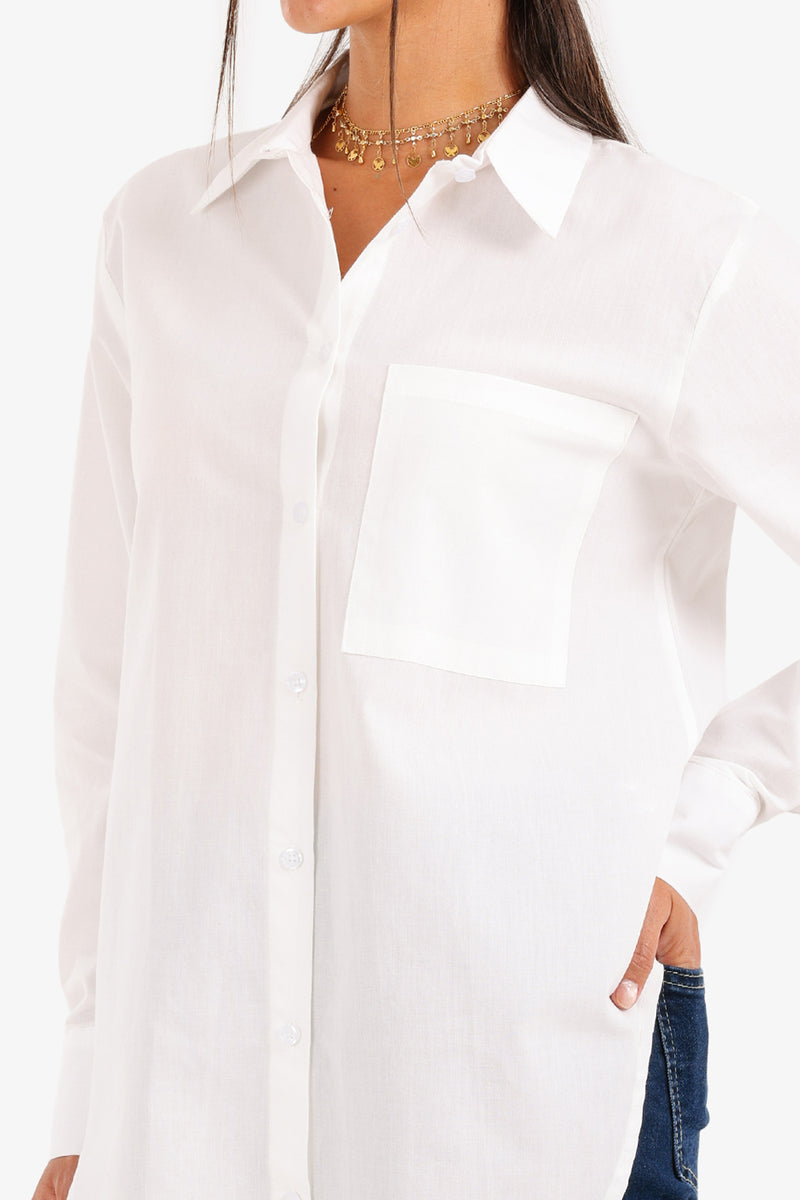 Carina - Asymetrical Hem Shirt