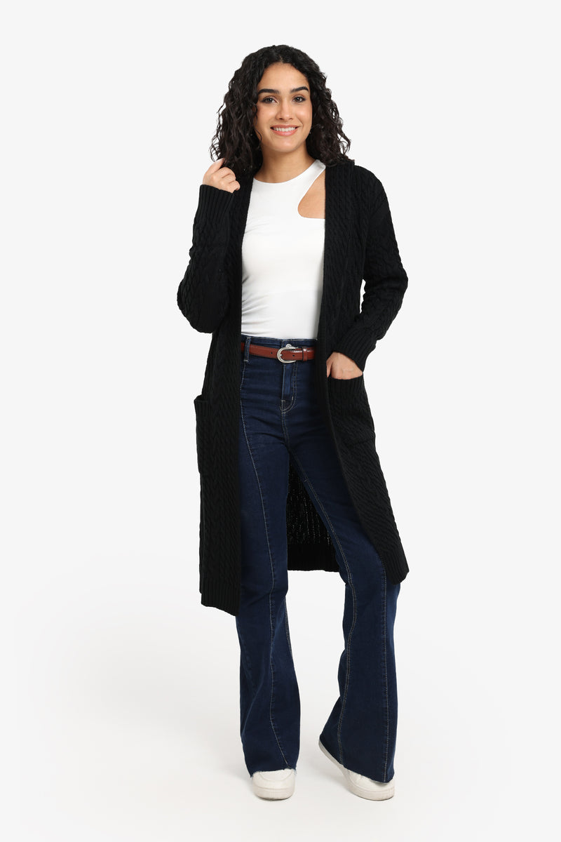 Carina - Hooded Midi Cardigan