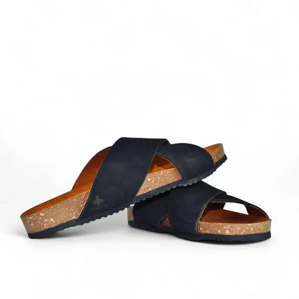 Leazus - Leather SnapX Sandal - Black