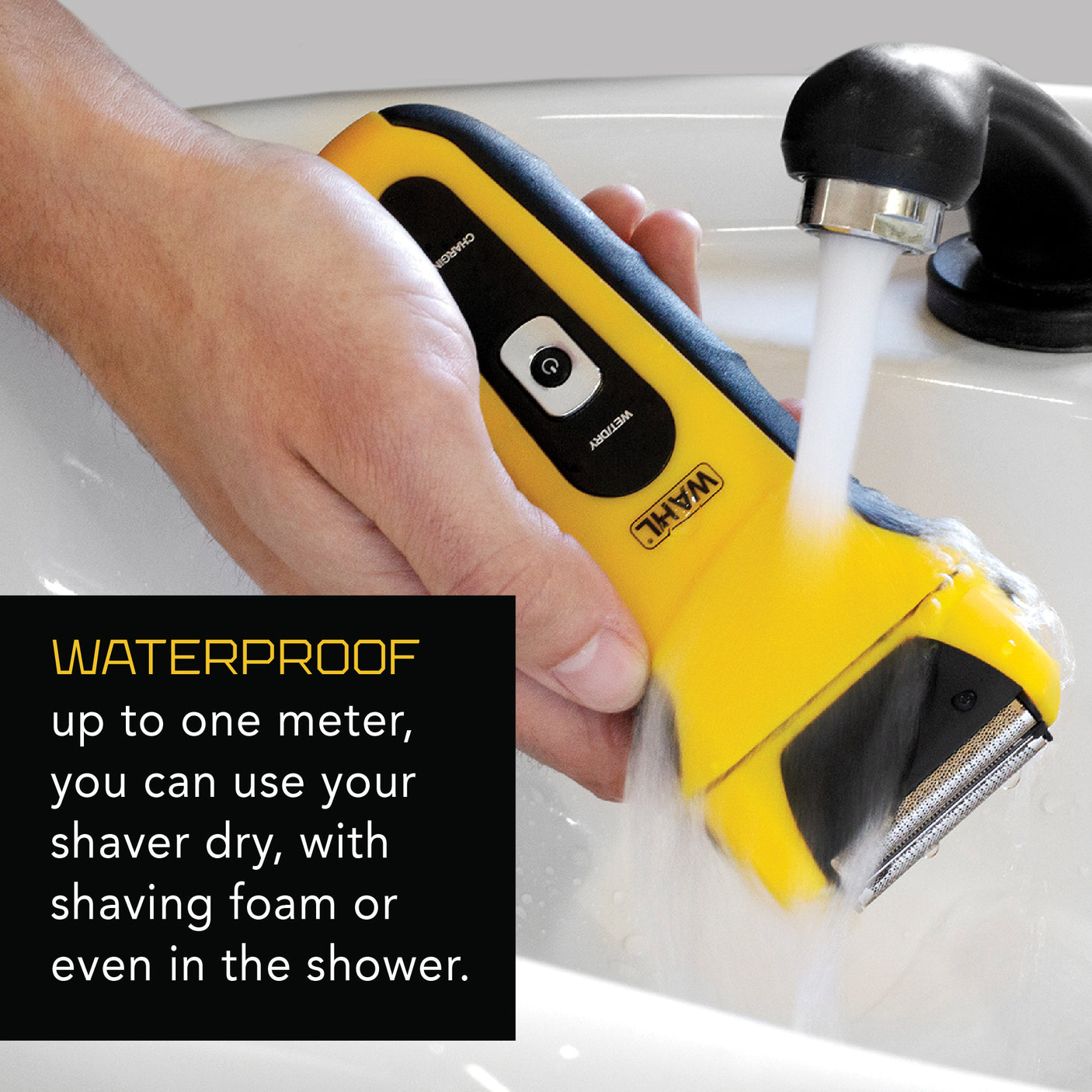 Wahl - Rechargeable electric shaver with ergonomic grip