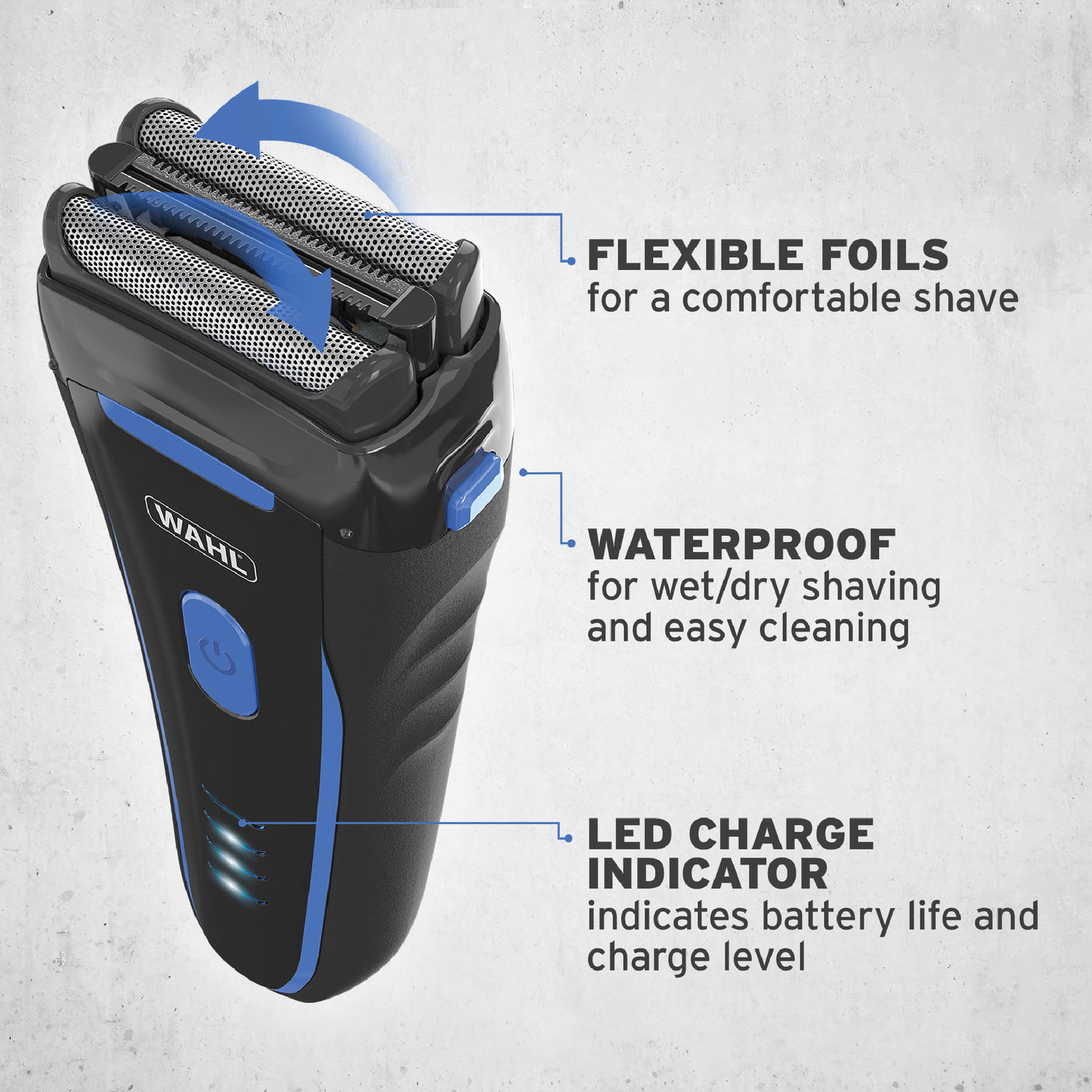 Wahl - Electric shaver with close-cut technology for a smooth shave