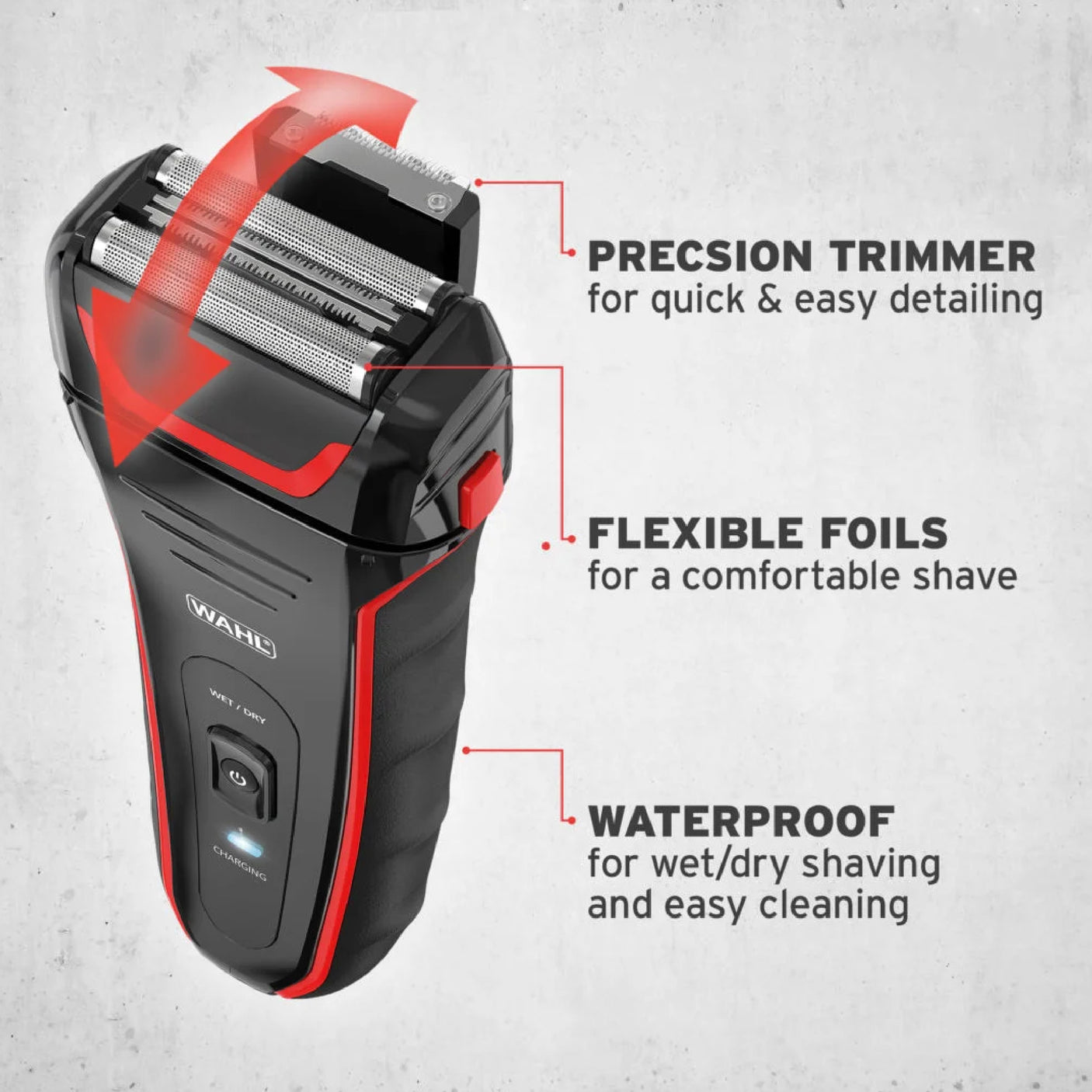 Wahl - Advanced shaver with a powerful motor for efficient shaving