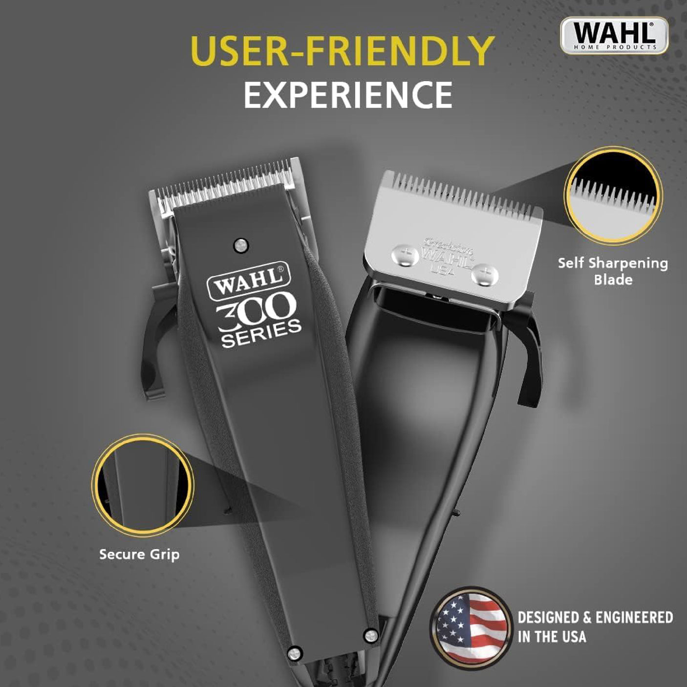 Wahl - Professional-grade hair clipper with adjustable settings