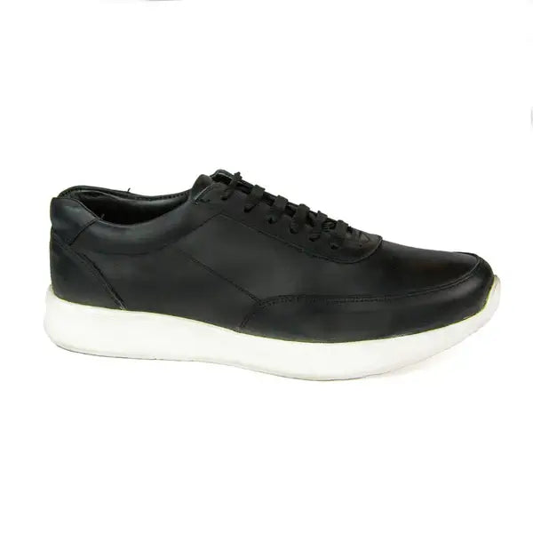 Leazus - ORCA LEATHER SNEAKER - BLACK