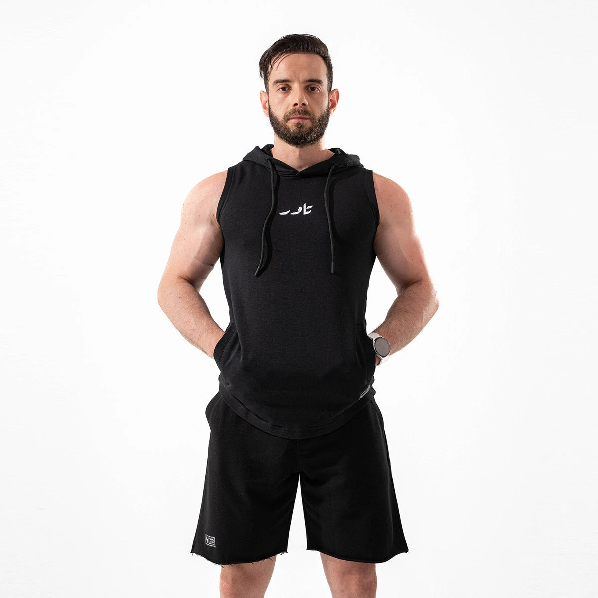 تاور - تي شيرت هودي رياضي للرجال