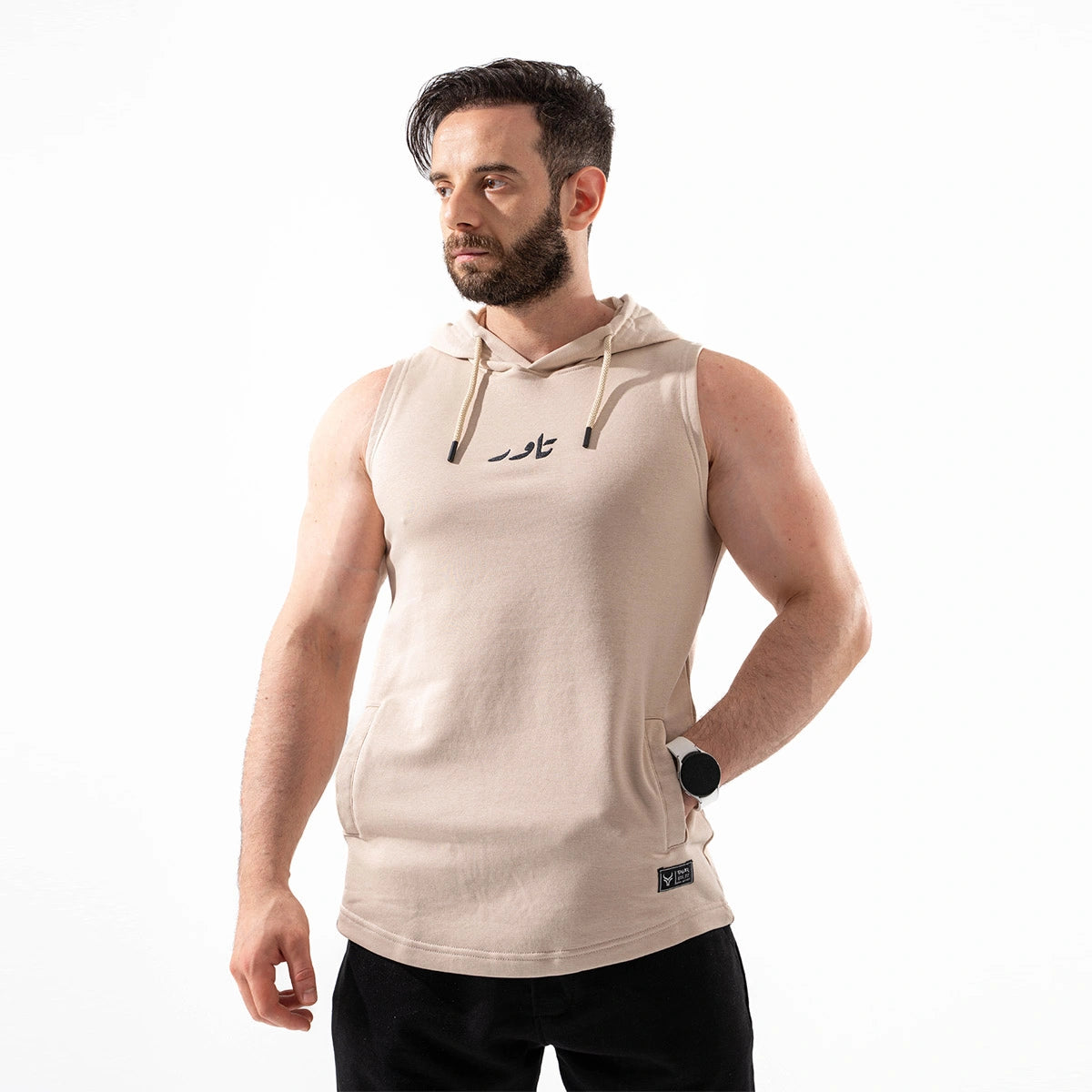 تاور - تي شيرت هودي رياضي للرجال