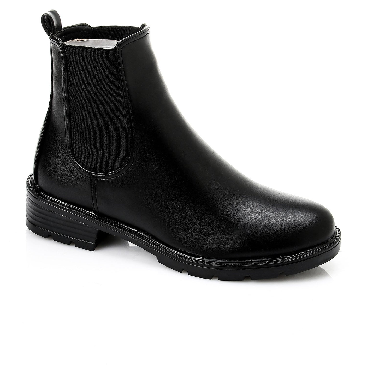 حذاء كاحل جلدي من XO STYLE