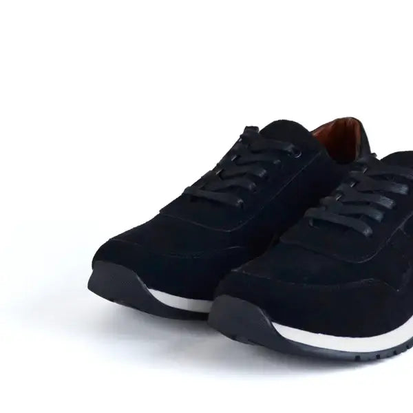 Leazus - LEATHER SNEAKER - S-5000 BLACK