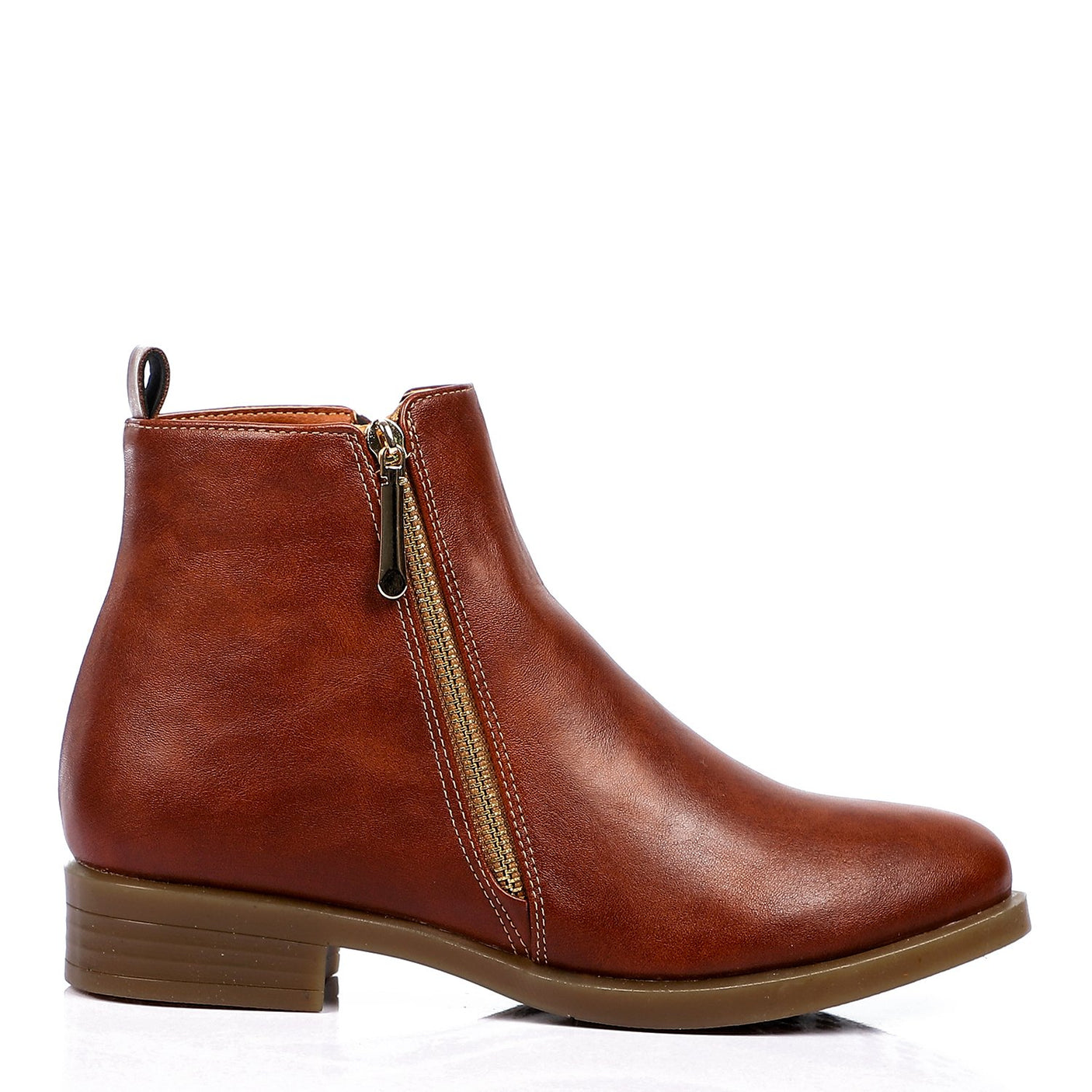 حذاء كاحل جلدي من XO STYLE