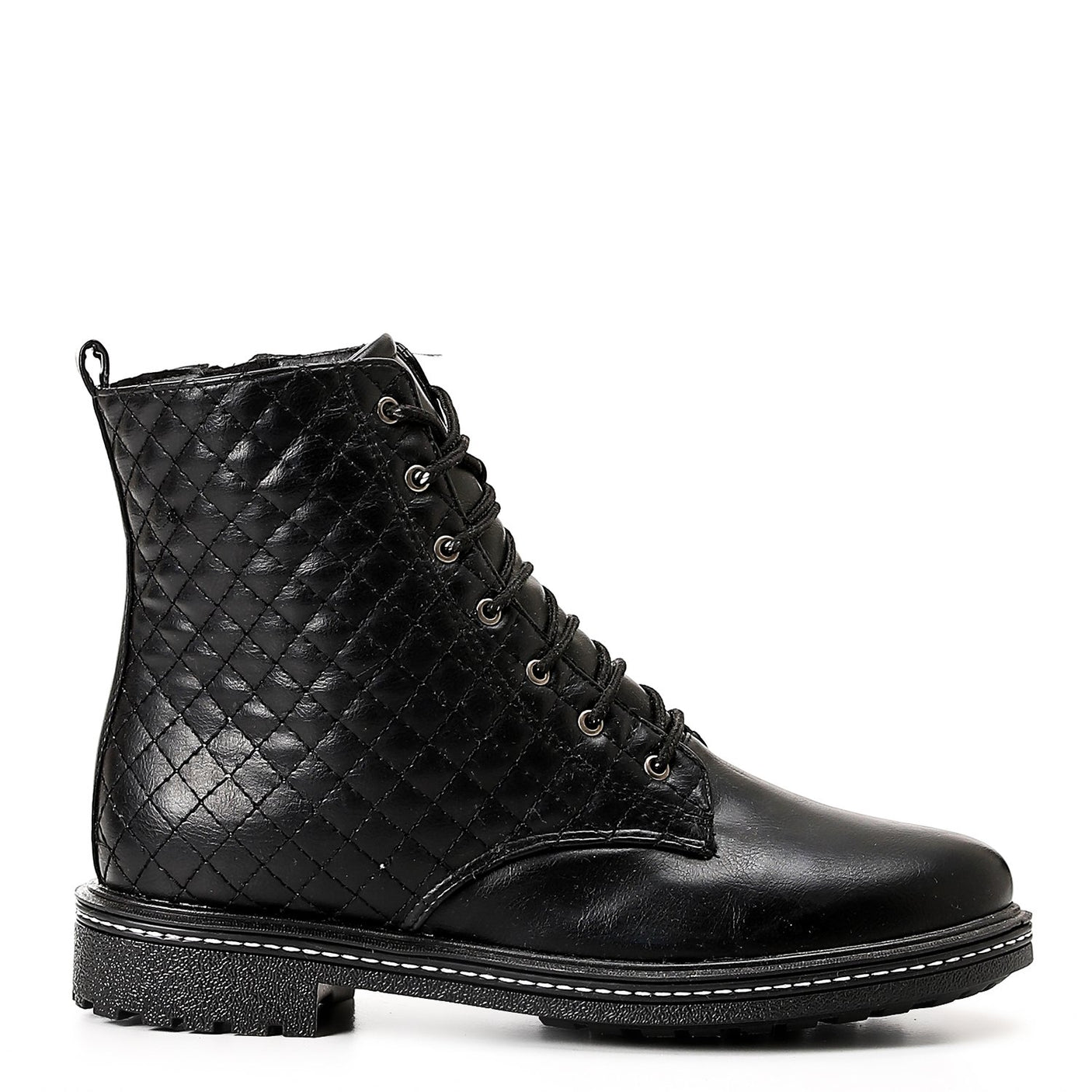 حذاء كاحل جلدي من XO STYLE