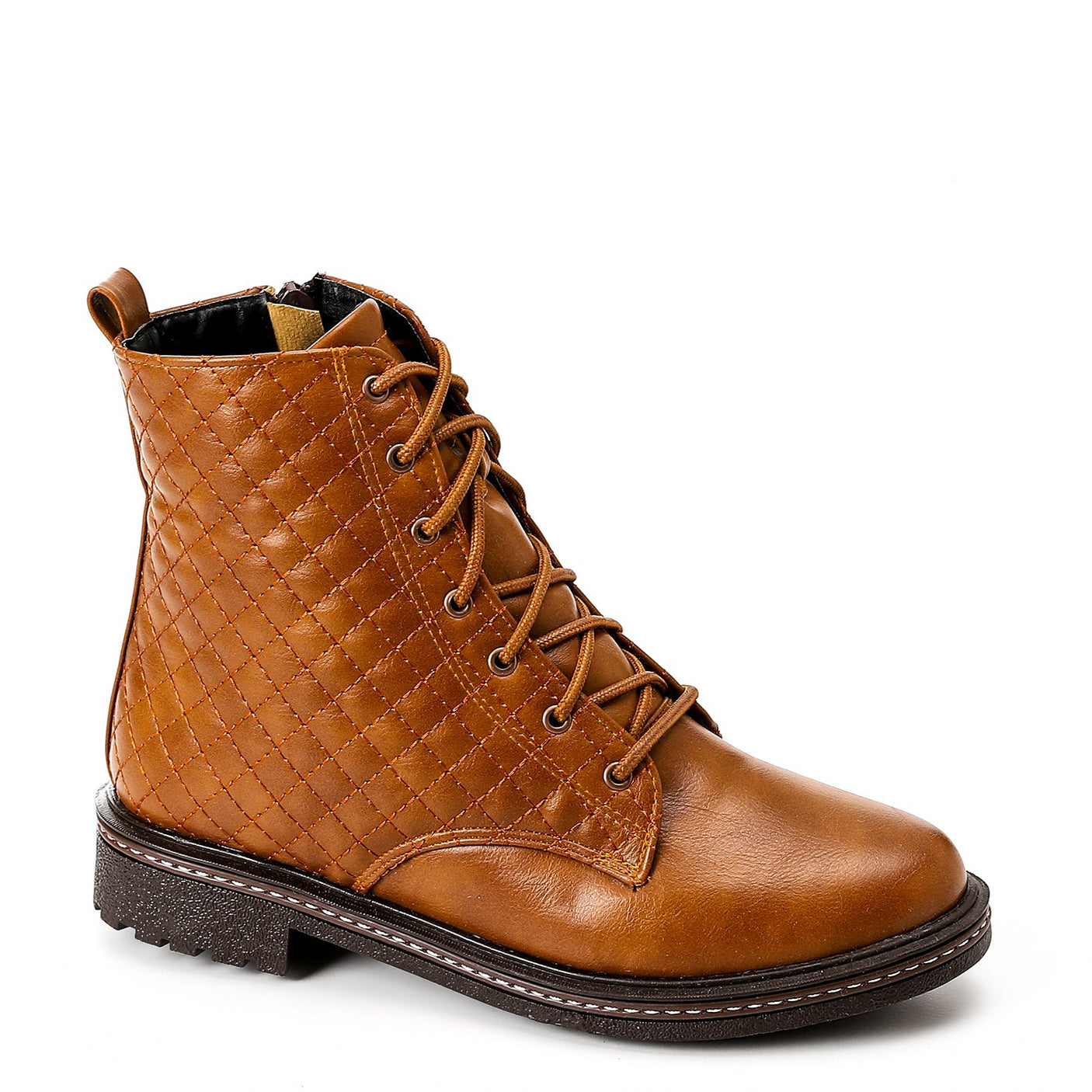 حذاء كاحل جلدي من XO STYLE