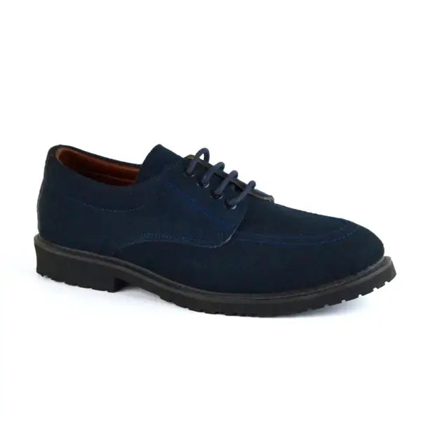 Leazus - leather Smart Casual Shoes - S-1001 blue