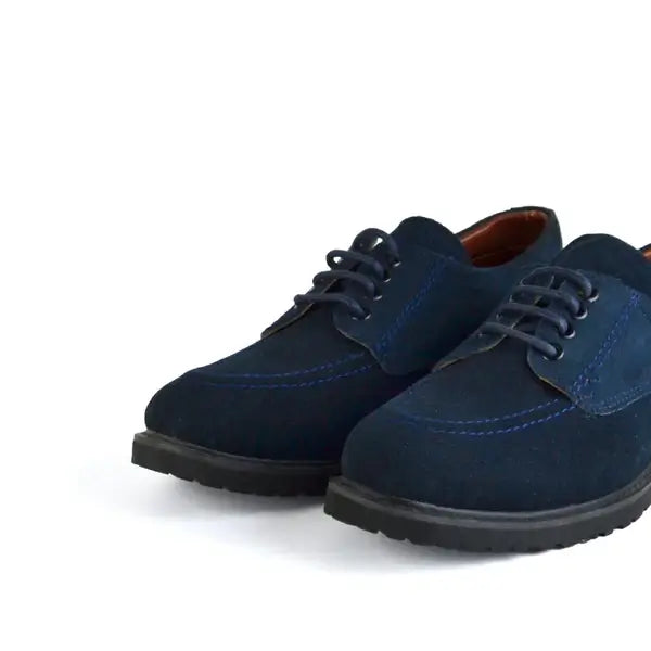 Leazus - leather Smart Casual Shoes - S-1001 blue