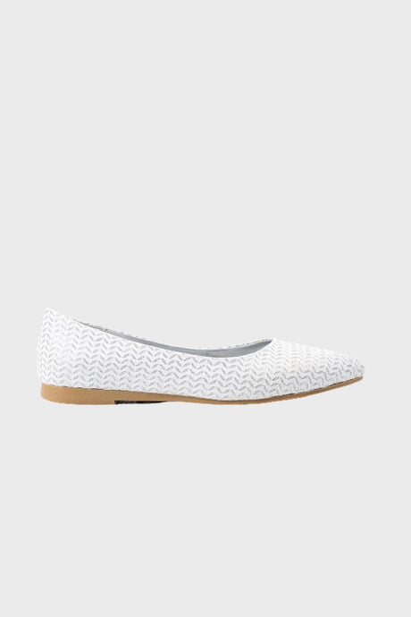 حذاء باليرينا مسطح من الجلد من XO STYLE