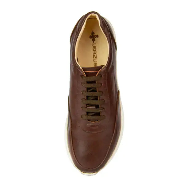 Leazus - ORCA LEATHER SNEAKER - BROWN