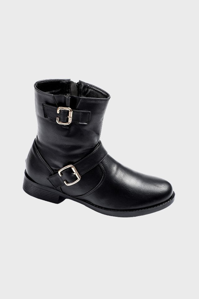 XO STYLE Leather Half-Boot