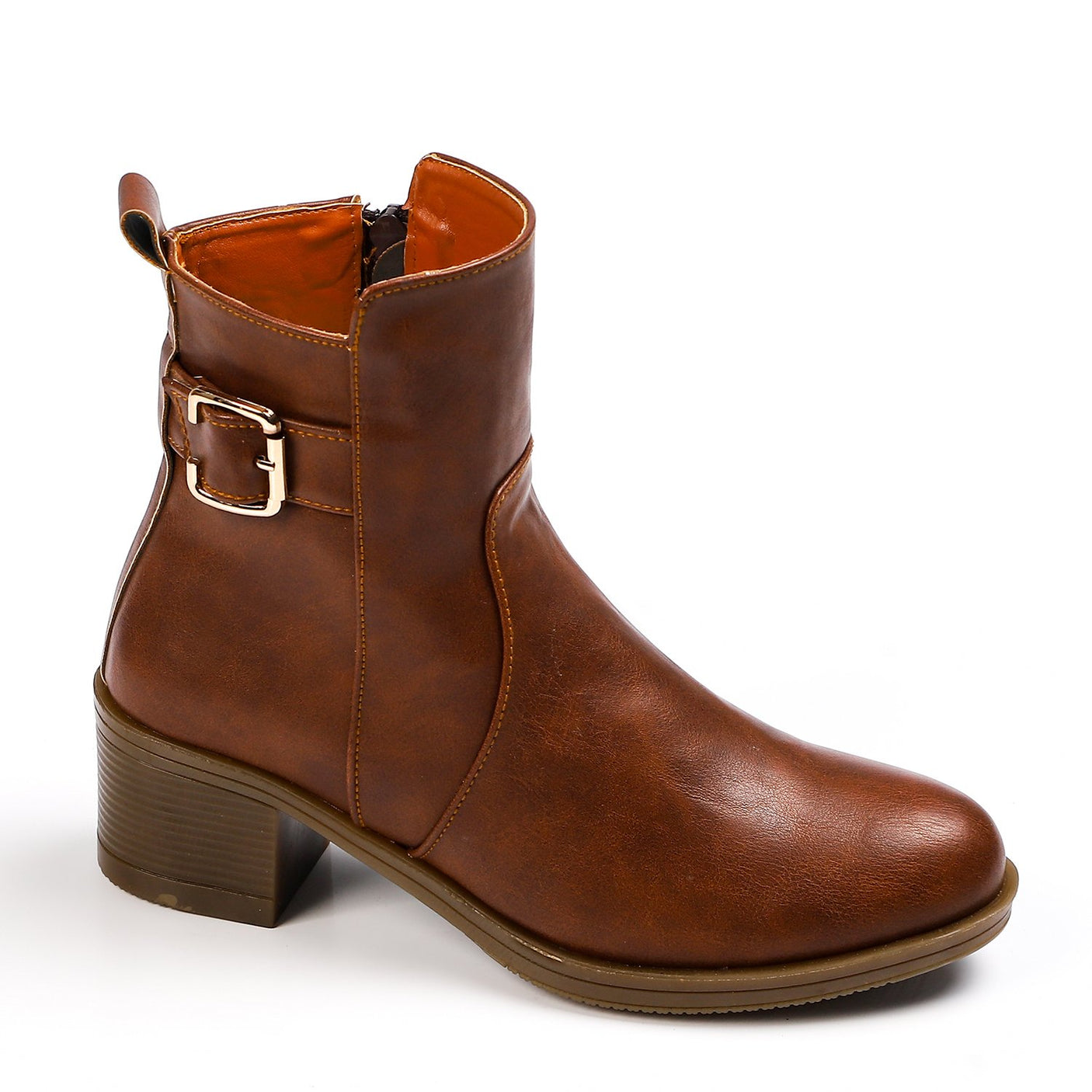 Xo Style Leather Ankle-Boot