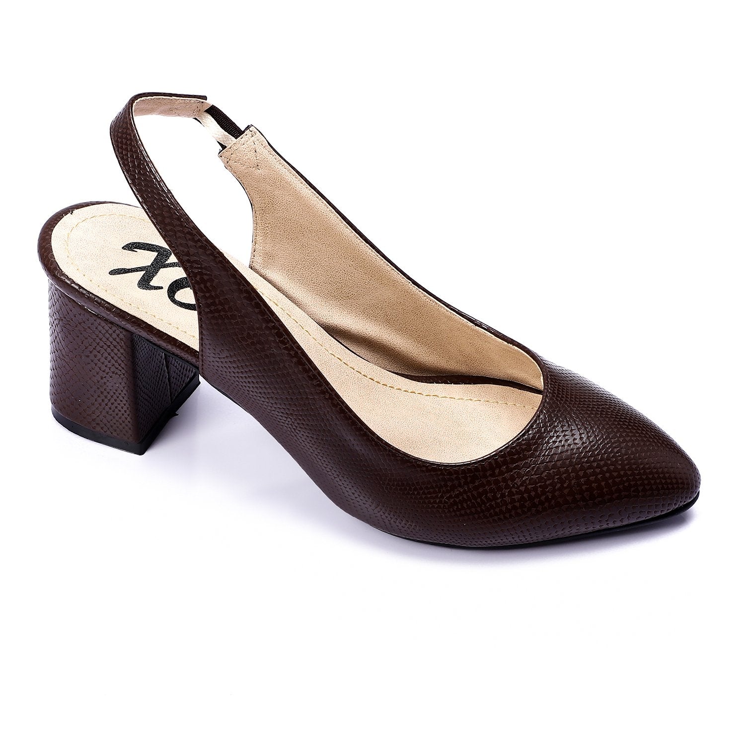 حذاء نسائي بكعب من Xo Style - خامات عالية الجودة - 6 سم