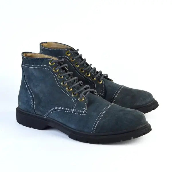 Leazus - Leather Halfboot - S-9001 Gray