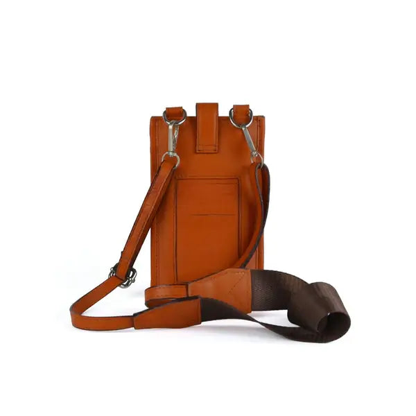 Leazus - Orange - LEATHER BAGGY WALLET