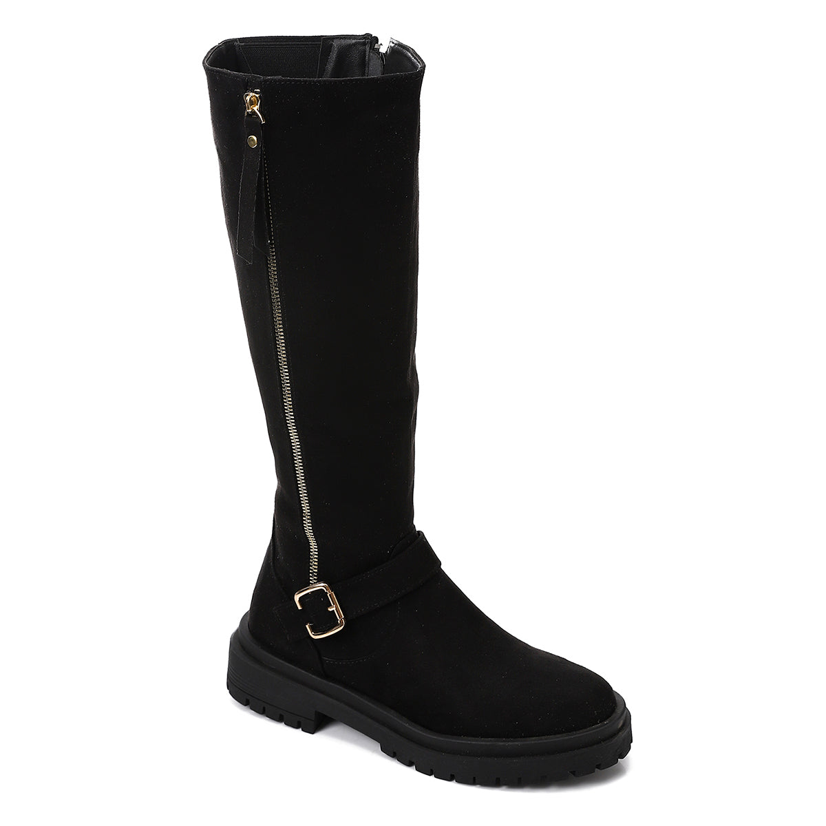 حذاء كاحل من الجلد