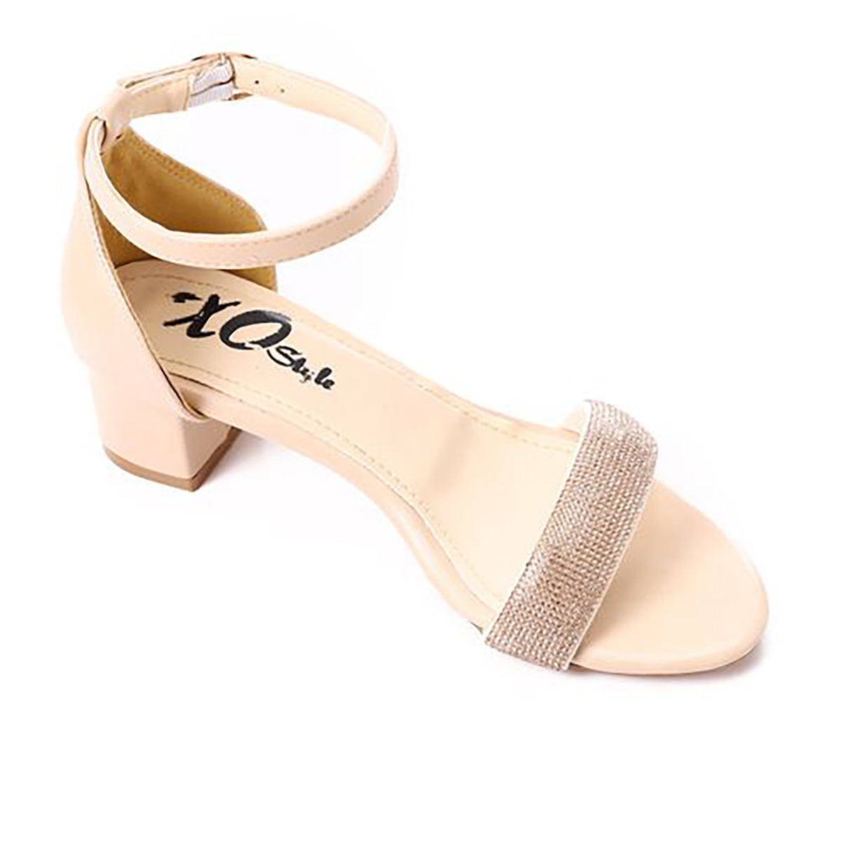 XO STYLE - صندل زفاف نسائي بكعب - خامات عالية الجودة 3 سم