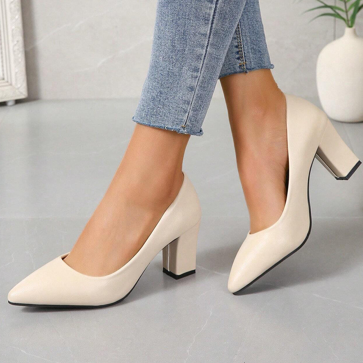 Xo Style - حذاء نسائي بكعب - 6 سم