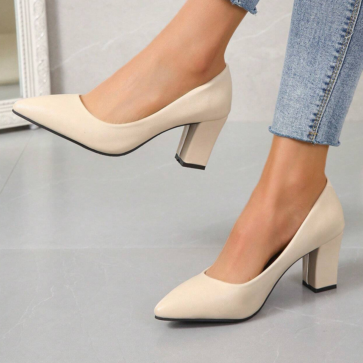 Xo Style - حذاء نسائي بكعب - 6 سم