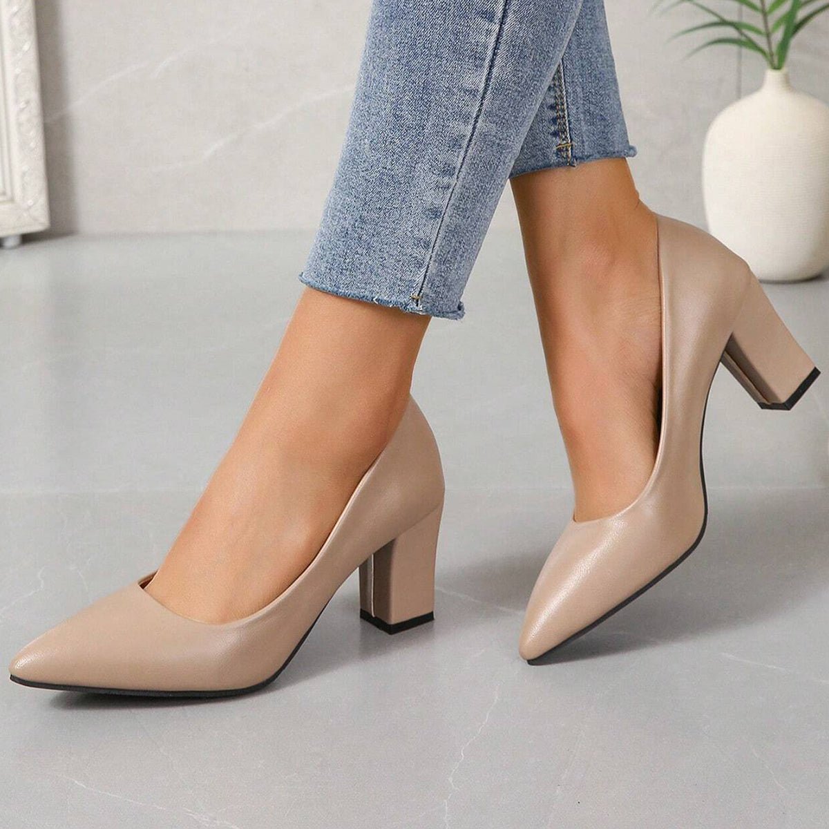 Xo Style - حذاء نسائي بكعب - 6 سم