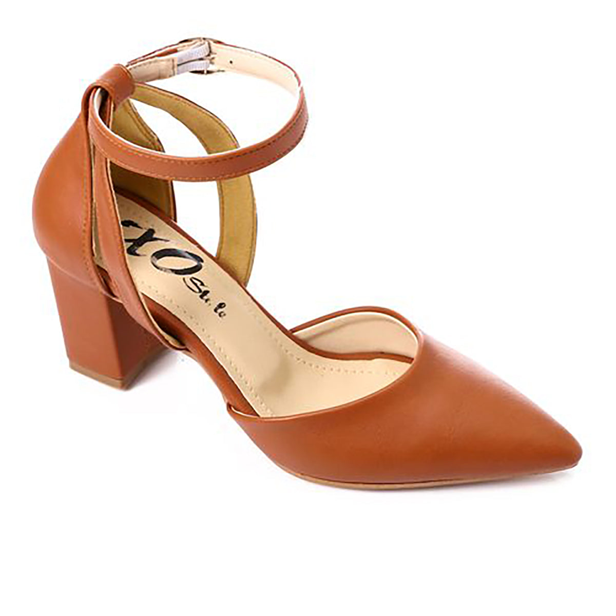 XO STYLE - صندل نسائي بكعب - خامات عالية الجودة - 7 سم