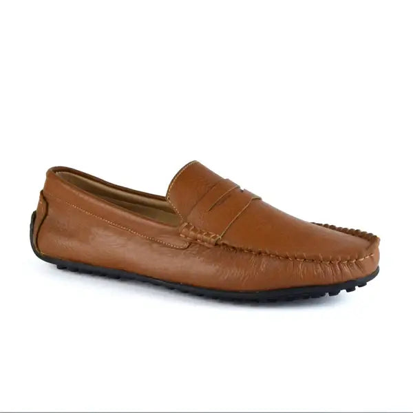 Leazus - LEATHER MOCCASIN SHOES - M500 HAVAN
