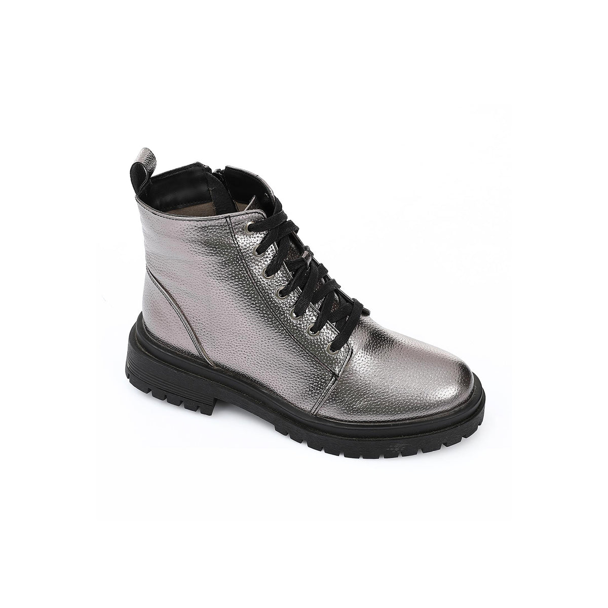 XO Style - حذاء بكعب عالٍ من الجلد - دخاني للنساء