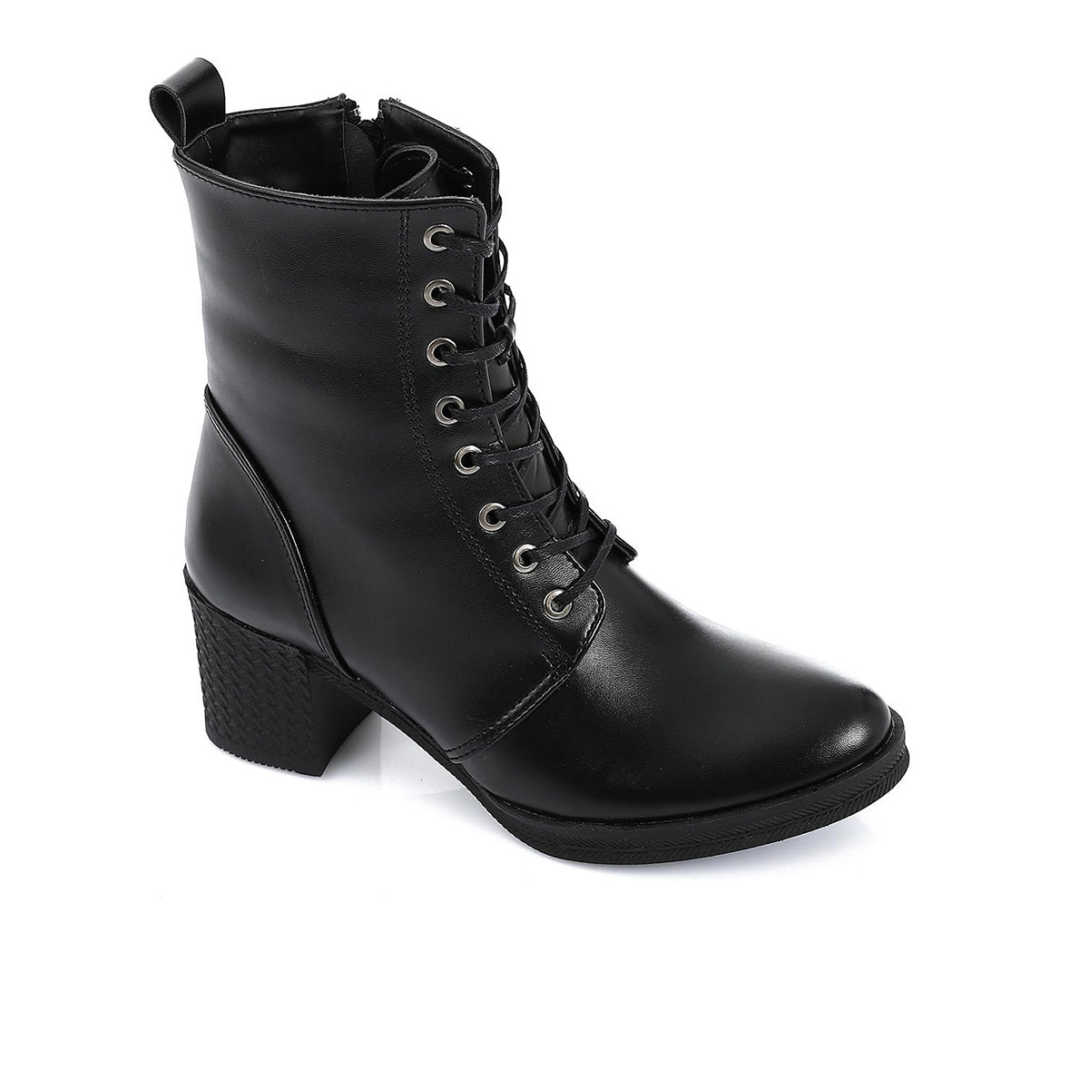 XO - Leather Ankle Boot -Black