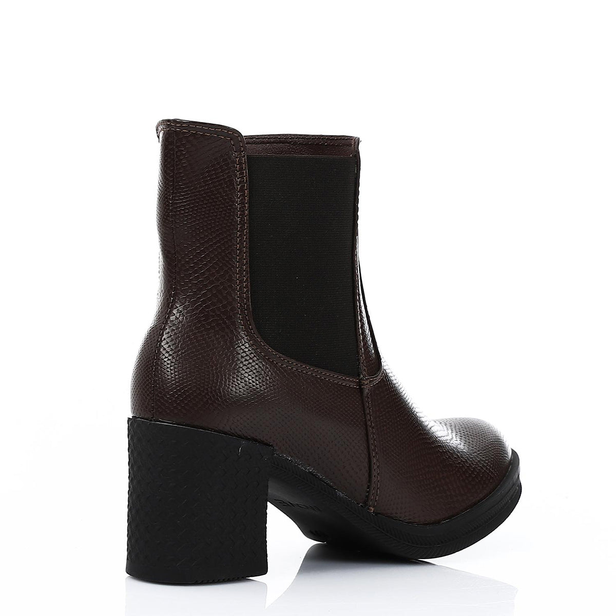 XO - Leather Ankle Boot -   Brown