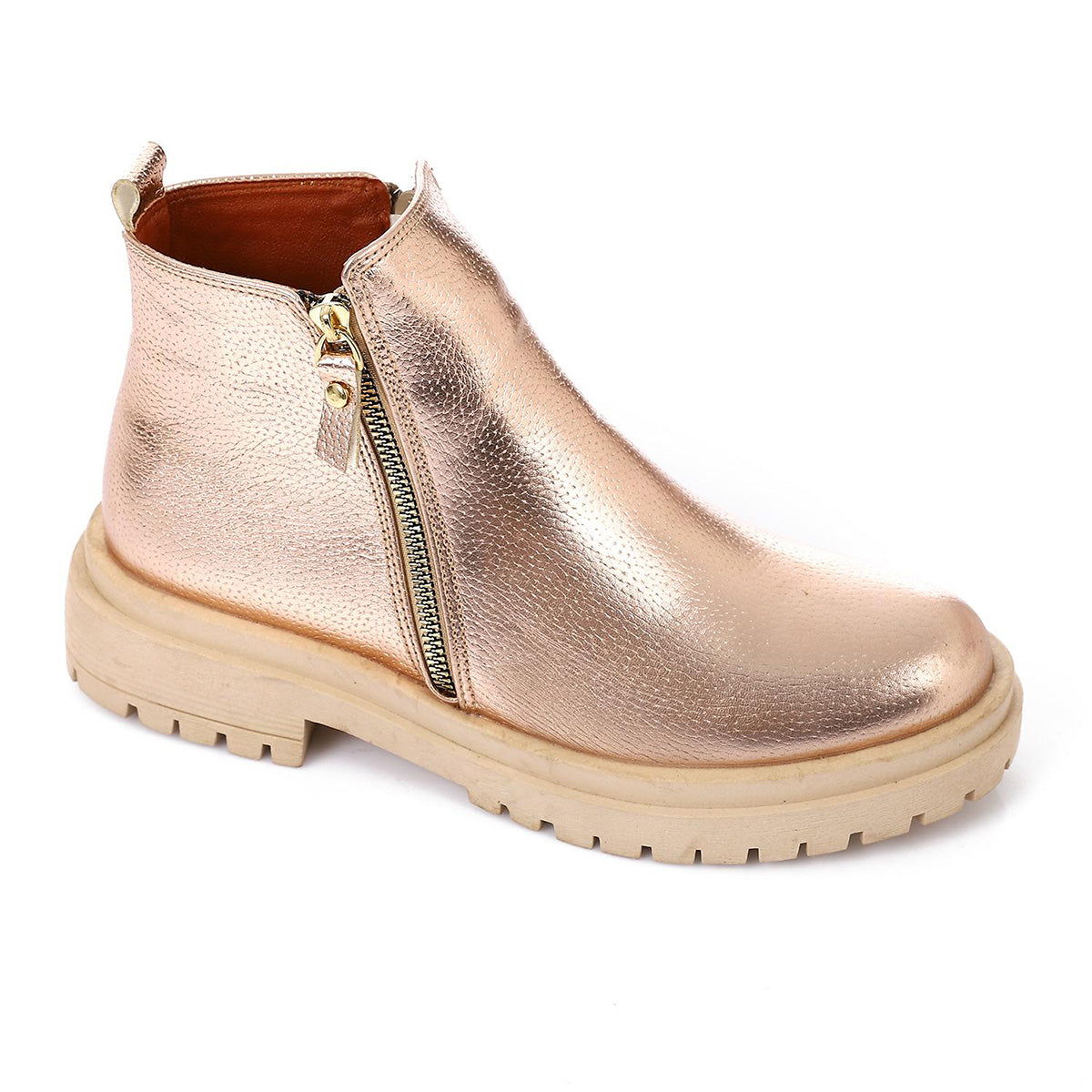 XO - Leather Ankle Boot 1433-Gold