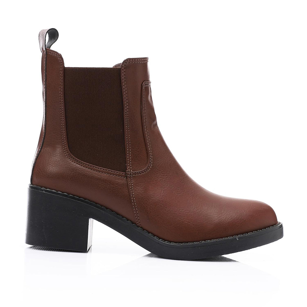 XO - Leather Ankle Boot - Brown 5CM