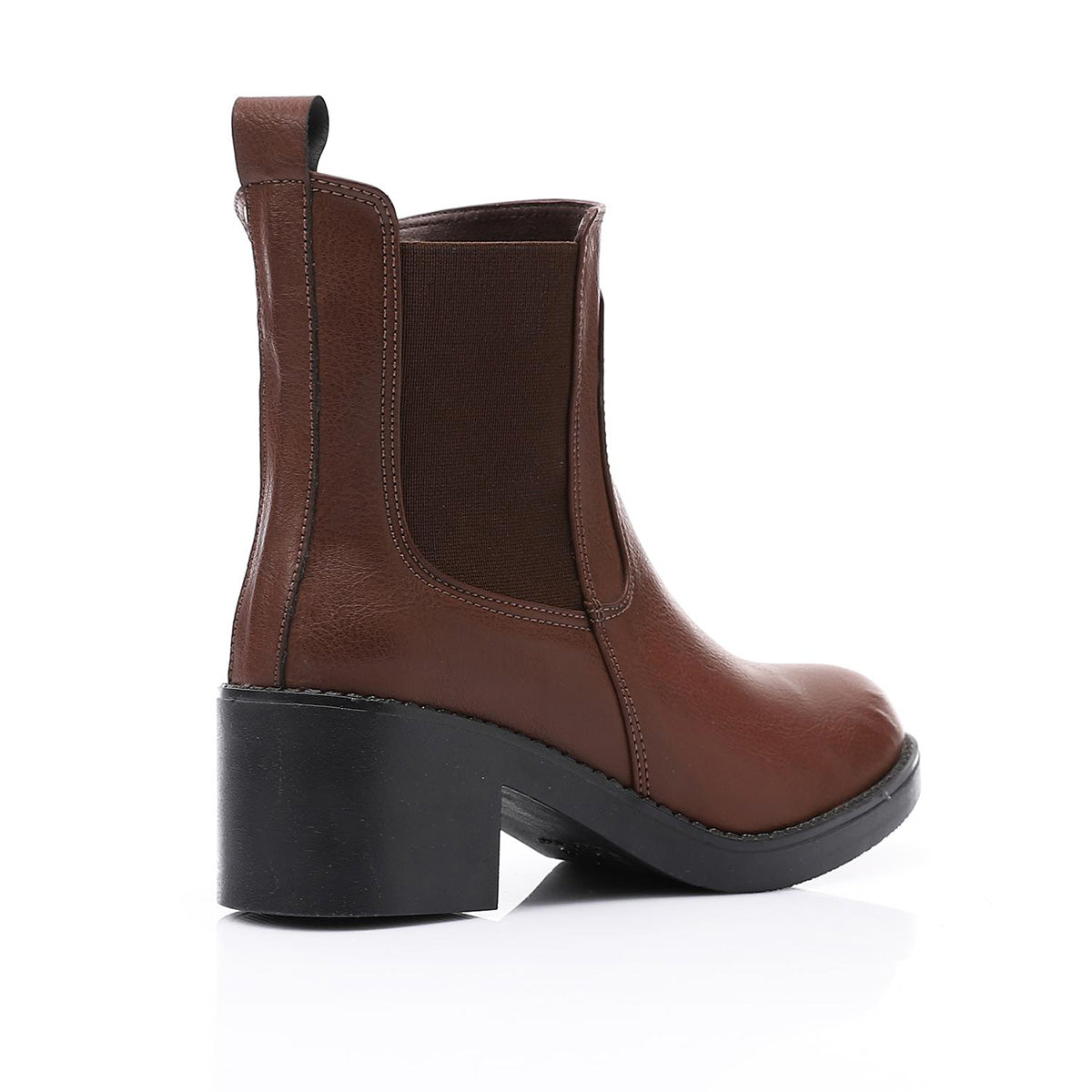 XO - Leather Ankle Boot - Brown 5CM