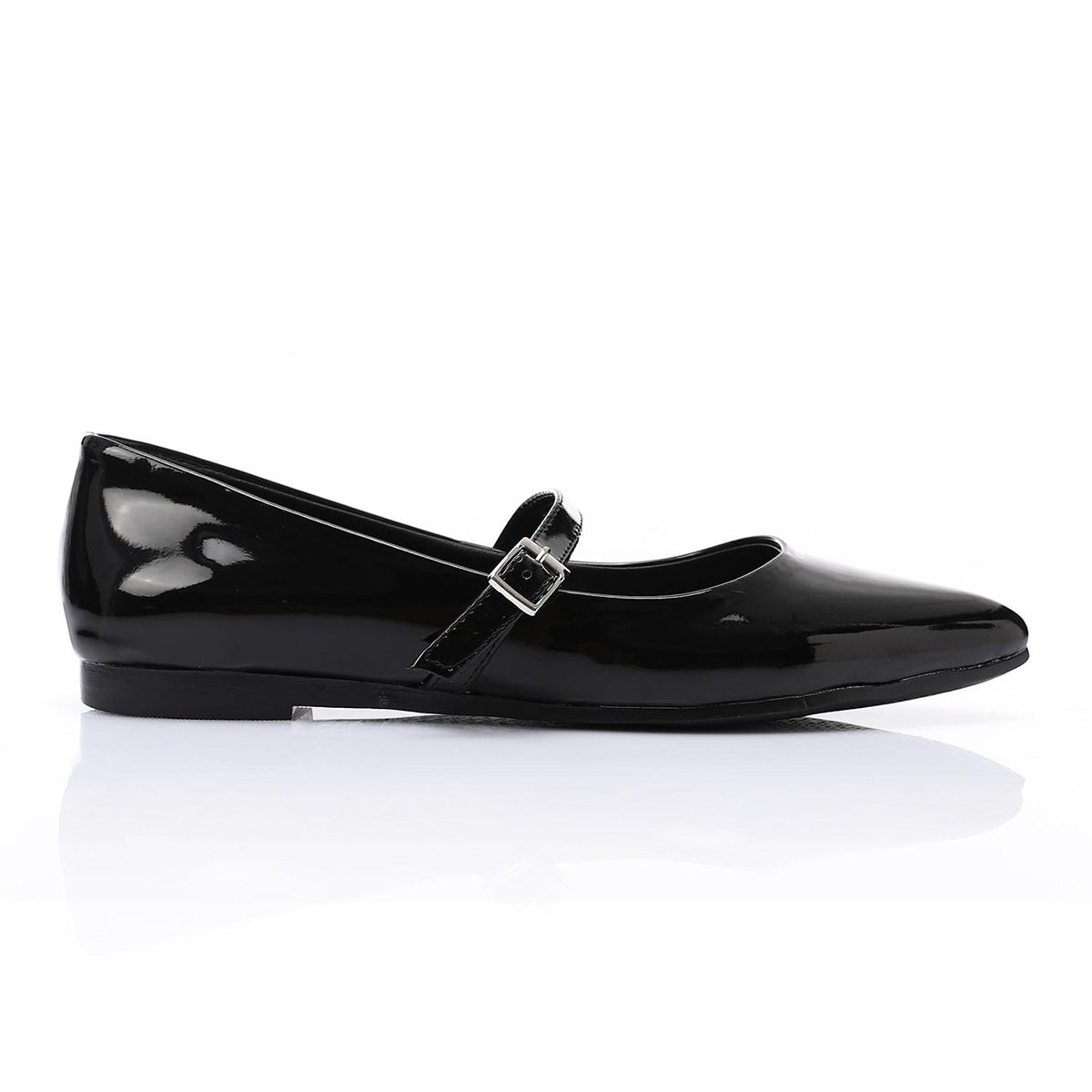 XO - حذاء مسطح أنيق كلاسيكي بمقدمة مدببة بلون سادة للنساء 1462