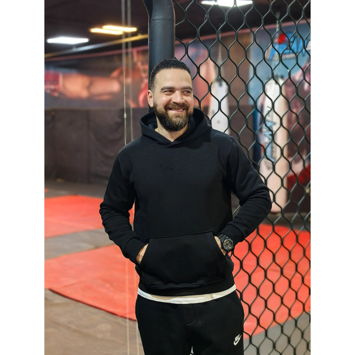 Taurwear - milton cotton sweatshirt paded with hoodie for men