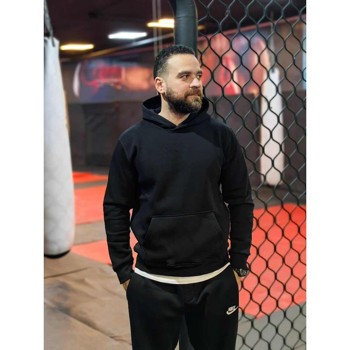 Taurwear - milton cotton sweatshirt paded with hoodie for men