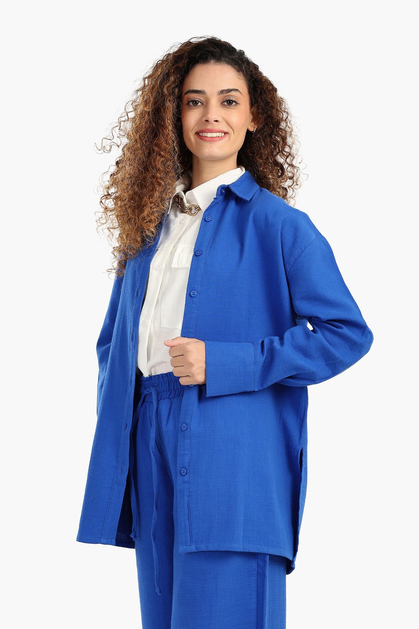 Carina - Button-Up Lounge Shirt